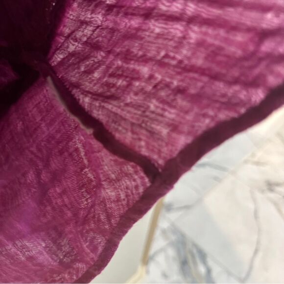 IRO Paris Camer Pleated Long Sleeve Blouse in Purple - Picture 4 of 7